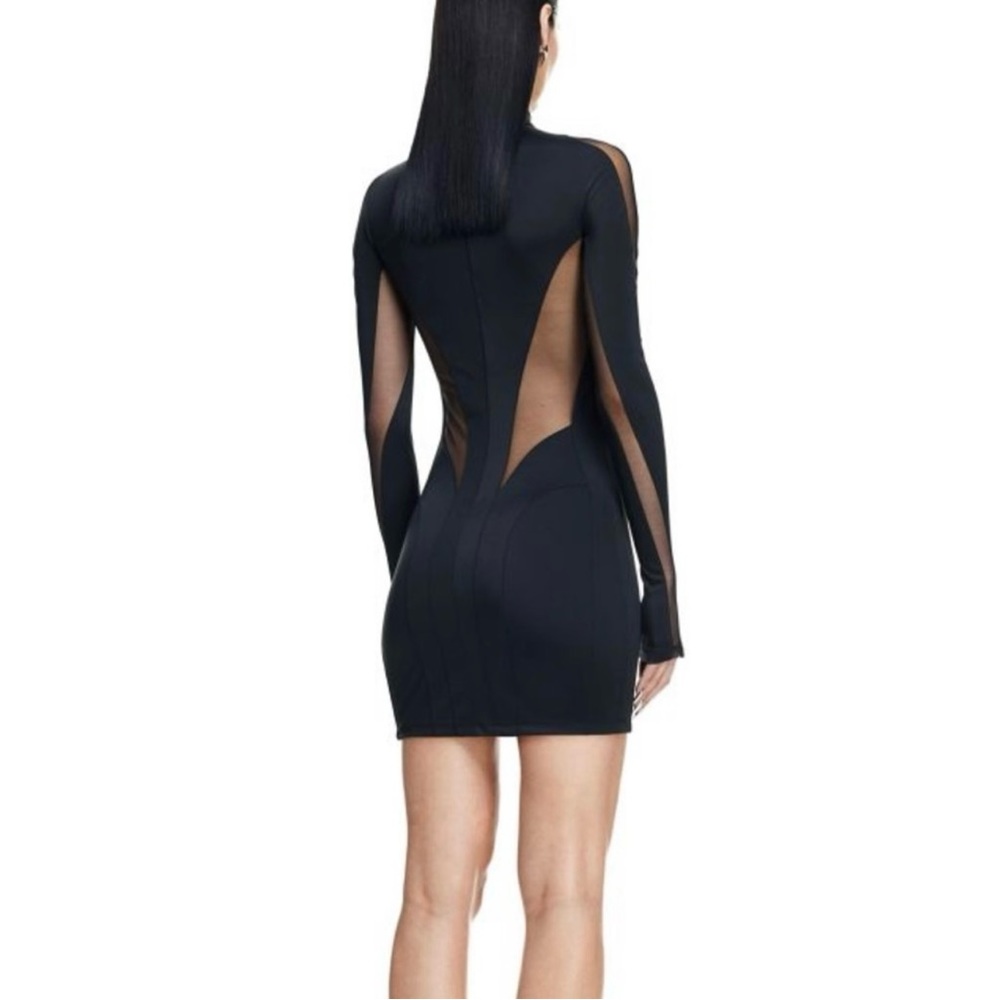 Mugler X H&M Mesh Panel Mini Dress w/Hanger | NWT - Sold Out Ltm edition collab
